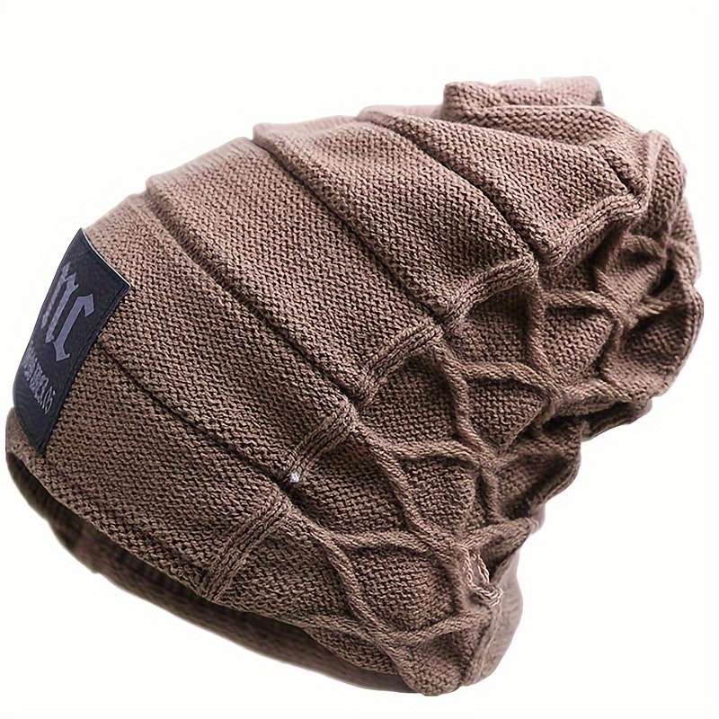 1pc Winter Essential Winter Knit Beanie 100% Acrylic Stretchable Lightweight Windproof wi
