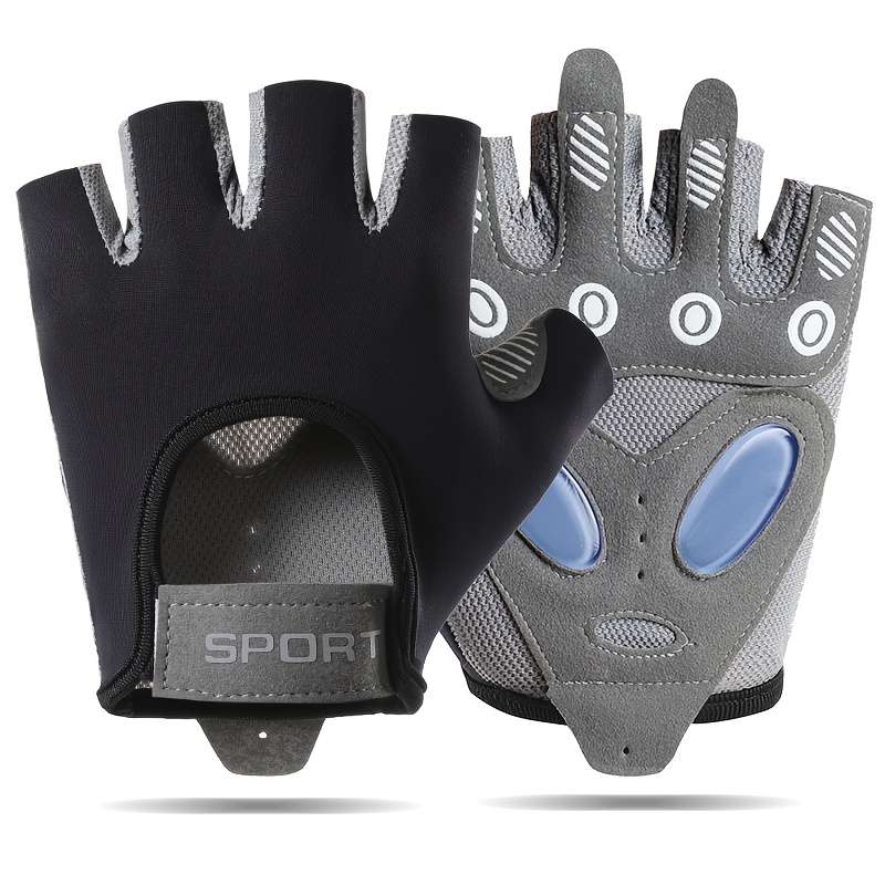 1 Pair Black Size L Outdoor Sports Gloves