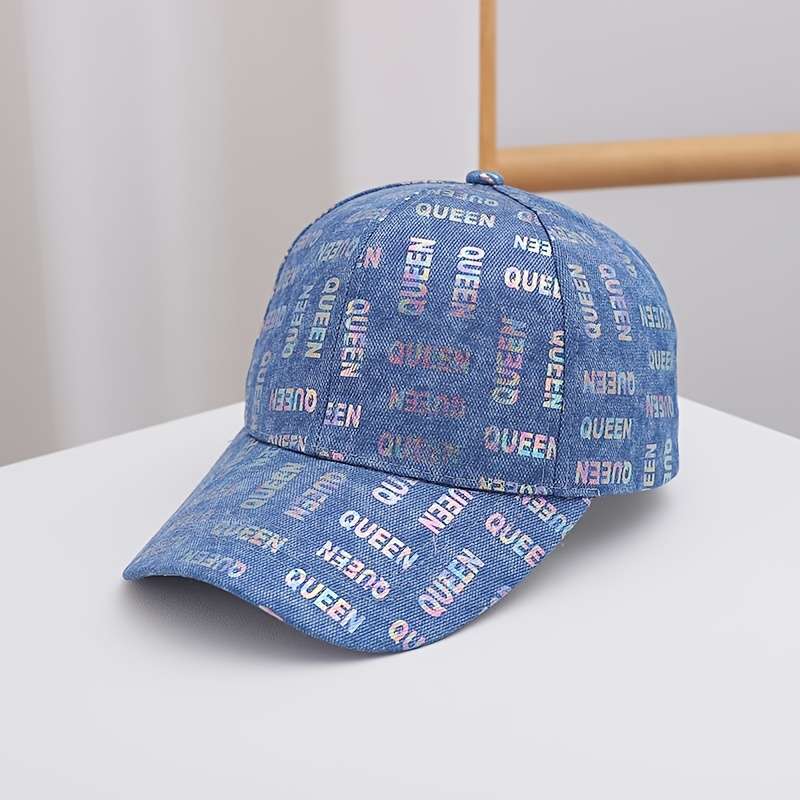 1pc Fantasy Cotton Baseball Cap for Women Adjustable Tie-Dye Pattern Breathable Non-Washable