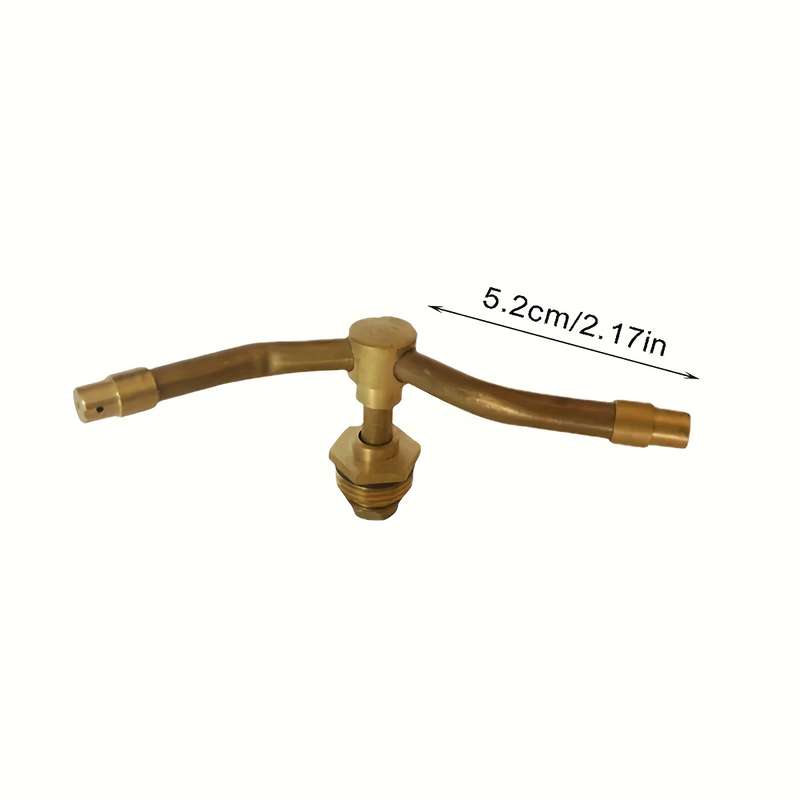 1Pc 4 Heads Rotating Brass Swirl Nozzle