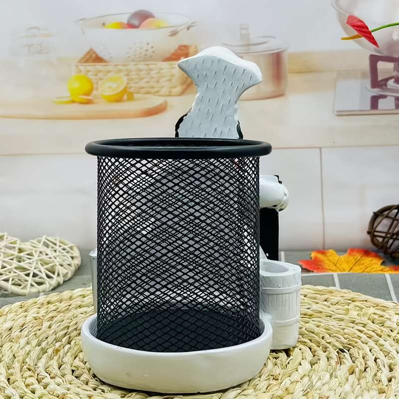 1pc Cartoon Chef with Spoon and Fork Stand Stainless Steel Polished Finish Ideal for Organi