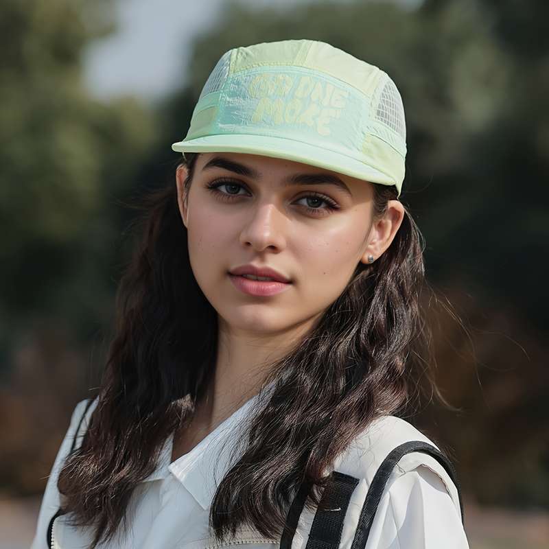 1pc Breathable Mesh Baseball Cap Quick-Dry Sun-Protective with Adjustable Strap GOD ONE MA