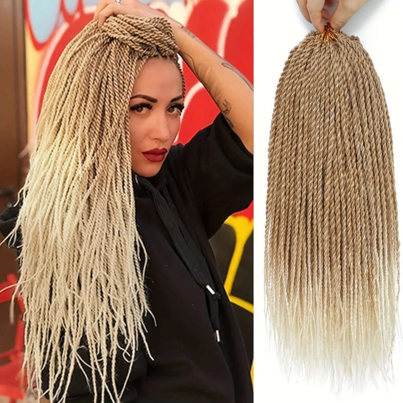 Elegant Women's Double Twisted Color Fiber Wig