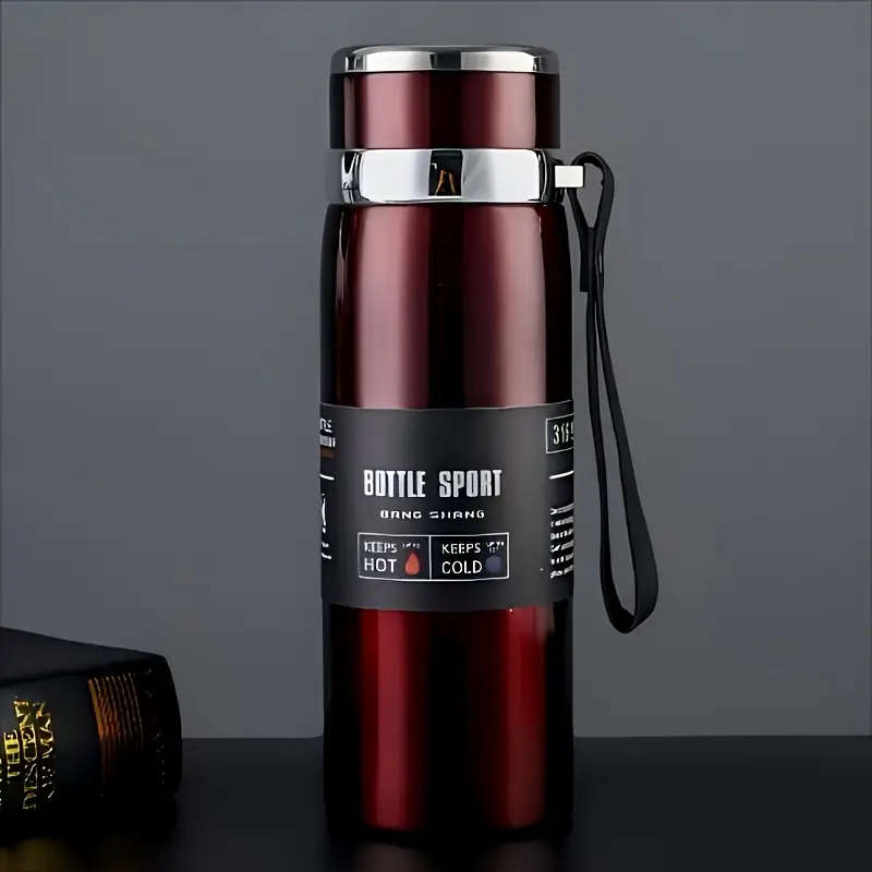 1L Large Red Thermos Flask