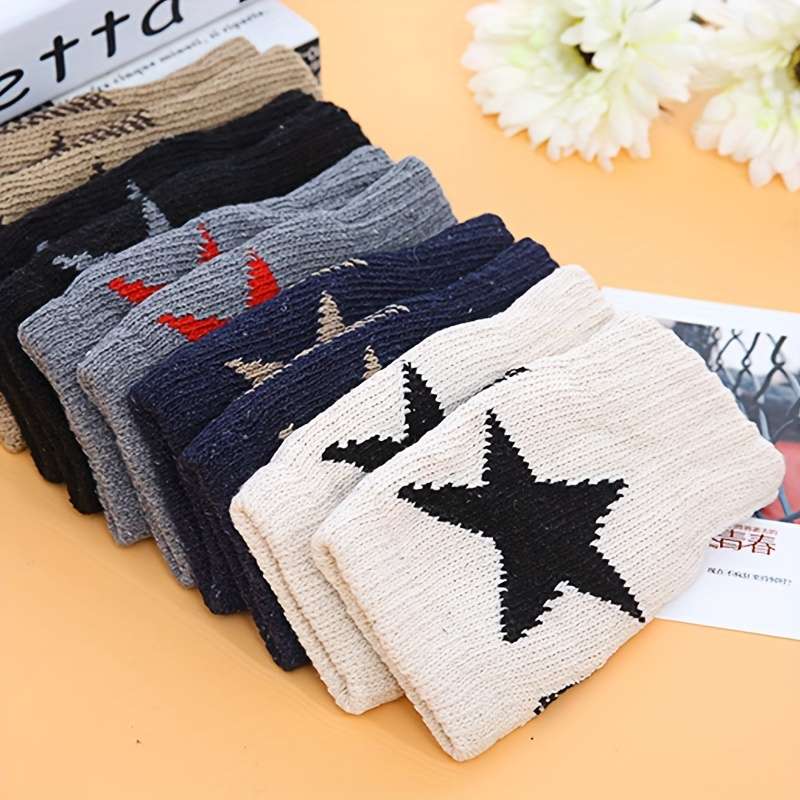 1 Pair Grey Warm Gloves
