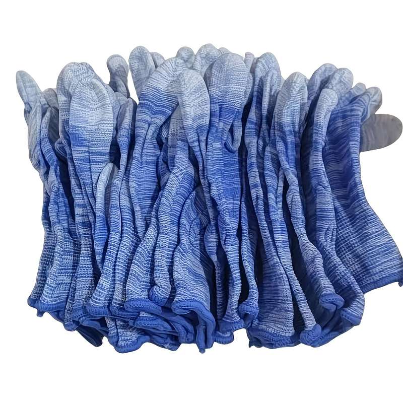 12 Pairs Blue Multi Purpose Work Gloves