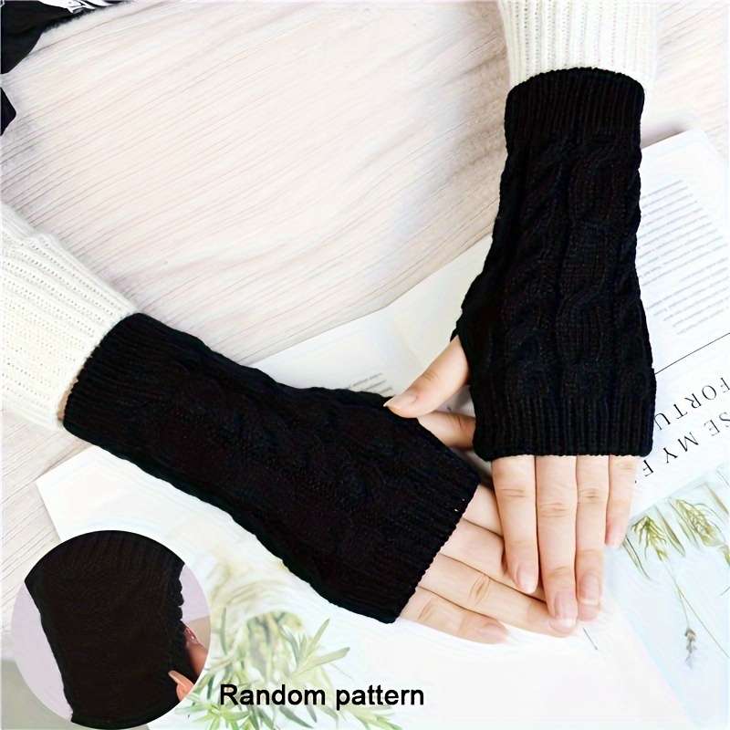 1 Pair Dark Gray Warm Gloves