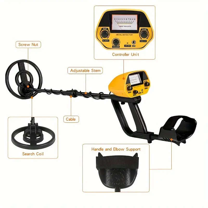 MD5090 High-Sensitivity Metal Detector for Outdoor Treasure Hunting
