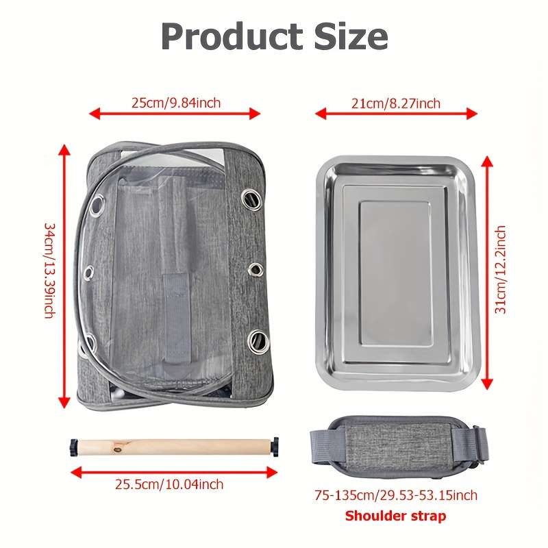 1pc Gray Pet Bag