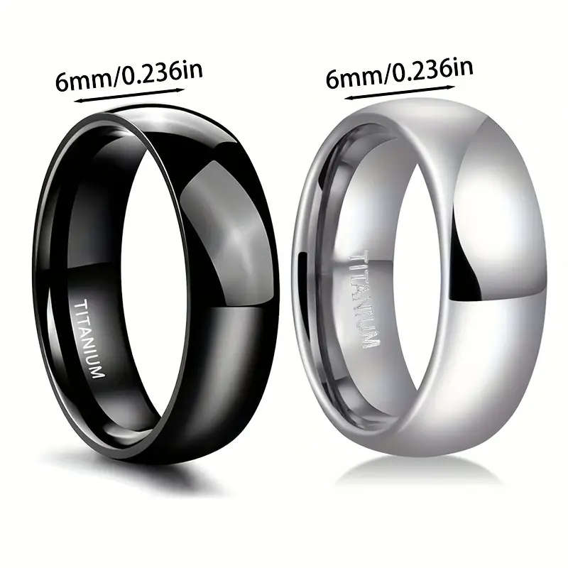 6mm Titanium Steel Ring