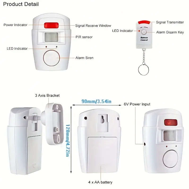 Smart Home Security PIR Alert Infrared Sensor