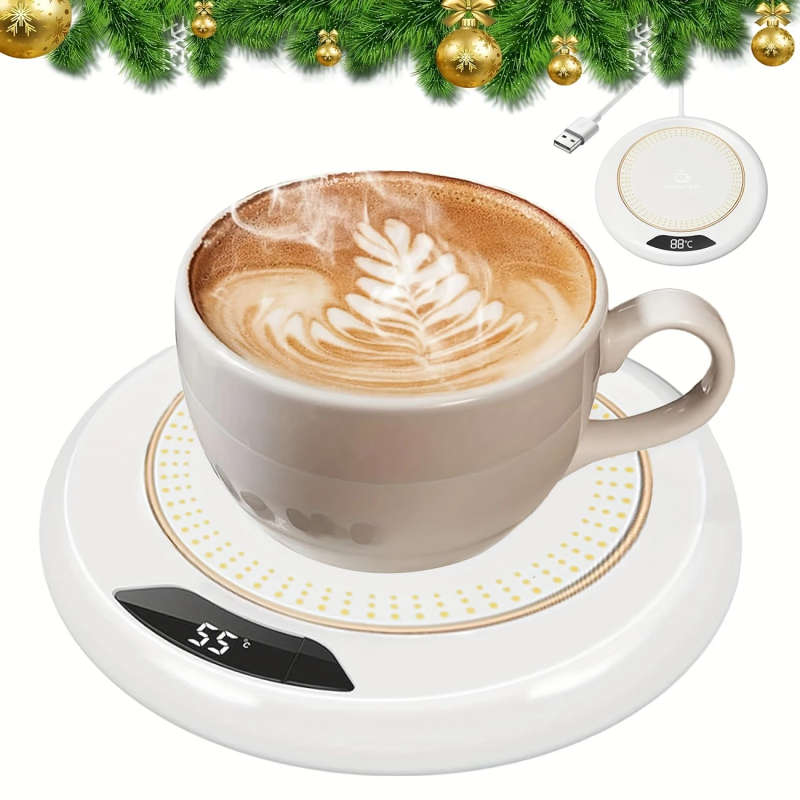 1Pc 3 Temperature Adjustable Smart Heating Pad For Coffee Tea Usb Powered