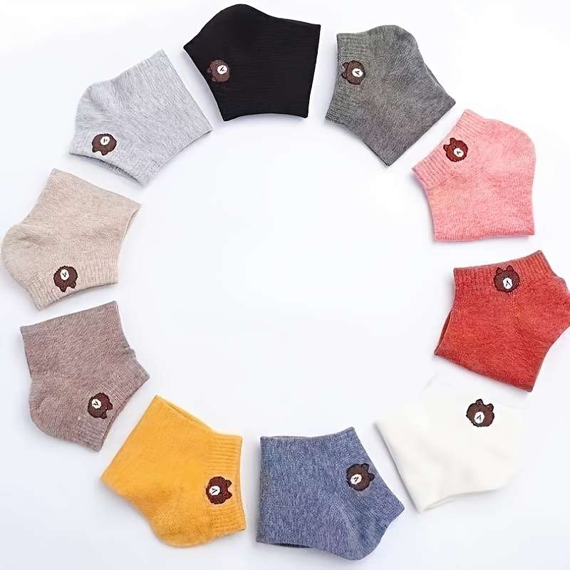 Sock 10 Pairs Of Mixed Colors  One Size