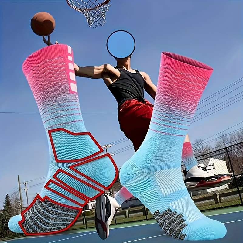 1 Pair Lake Blue White  Socks