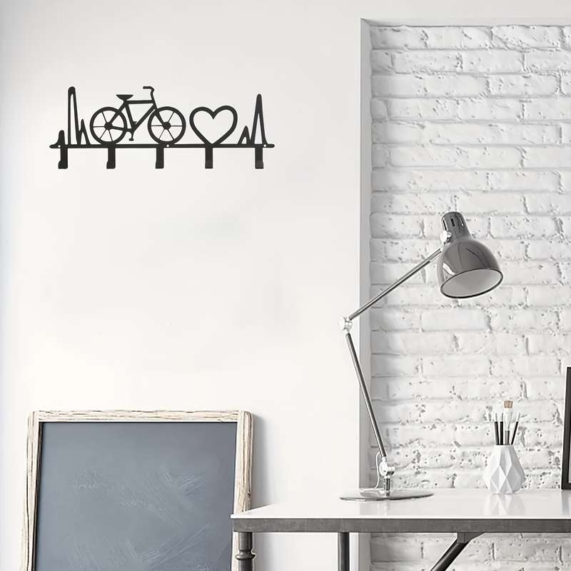 1pc Rustic Metal Utility HooksEasy to Install Wall Mounted Space Saving Organizer for Keys Cloth