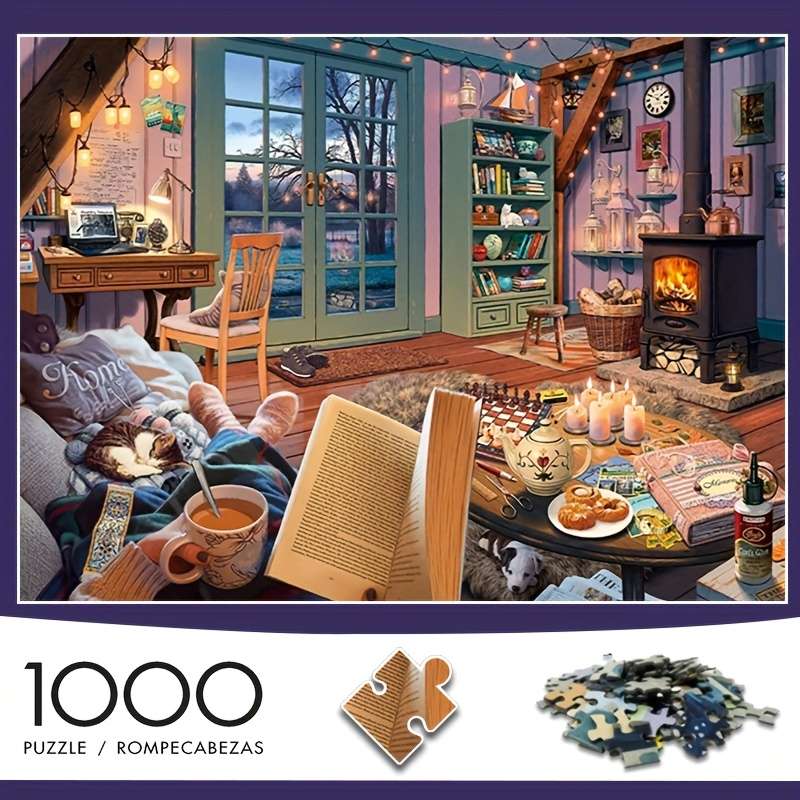 1000 Piece Paper Jigsaw Puzzle For Adults 70x50cm 27.56x19.69in Thick Durab