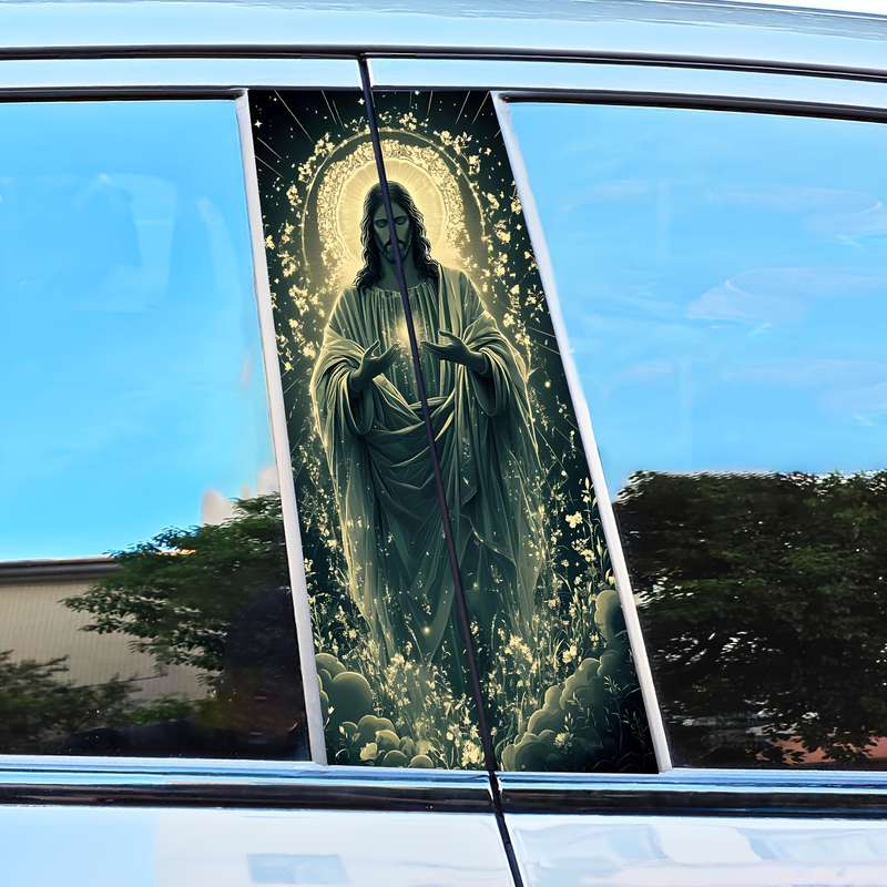 2pcs  25cm50cm Jesus Christian Themed Stickers