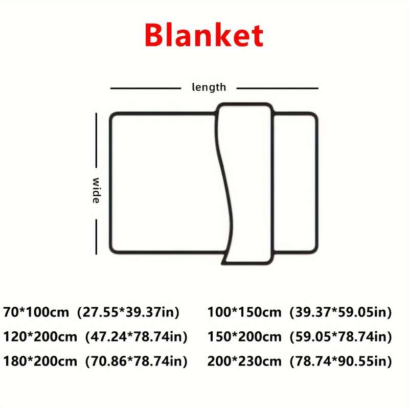 1ps Blanket Color Light Coffee size 70x100cm