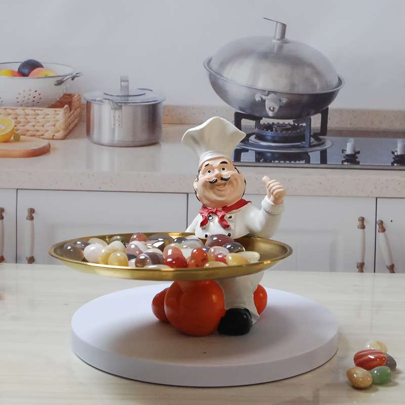 1pc chef storage tray ornaments Storage Bins for Home Organization