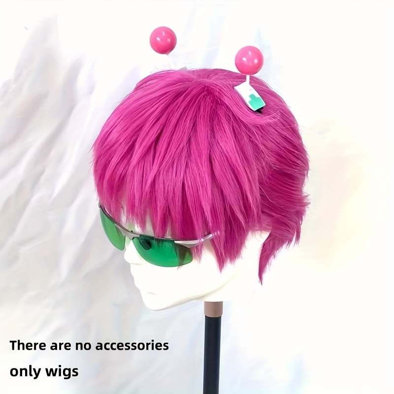 1Pc Rose Red Fashion Design Wig