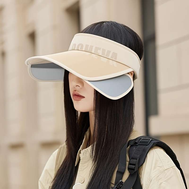 1pc Women's Summer Letter Sun Hat Adjustable|Lightweight Breathable Sun Protection Top HatSuitabl