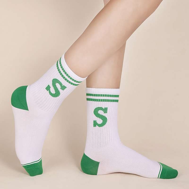 1 Pair White  Socks