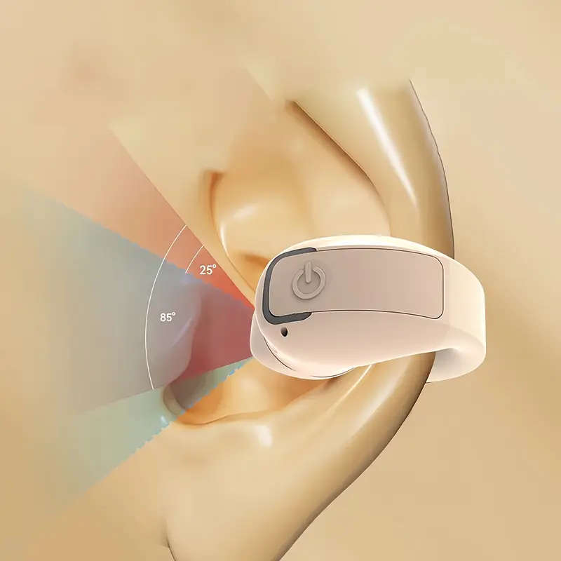 1pc New Clip-On Wireless Earphones Clear Sound Quality For Listening To Music Sports Animation
