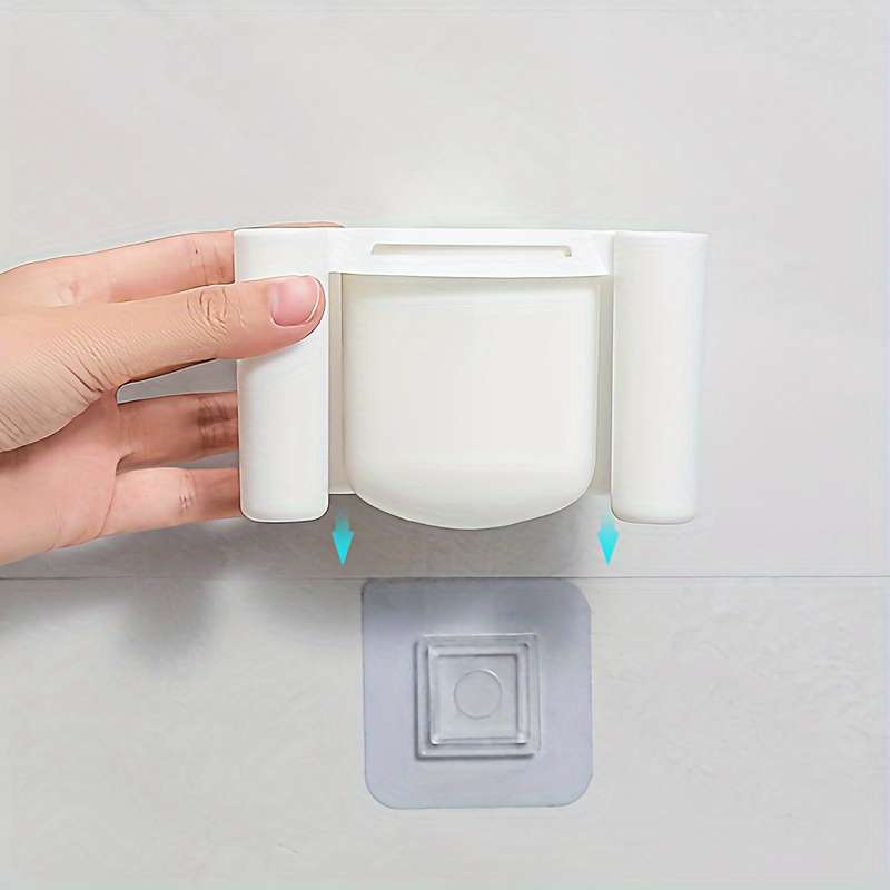 1pc Toothbrush Holder For Bathroom Wall Mounted Toothbrush Storage Rack Bathroom Storage Organizer
