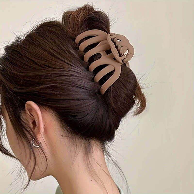 4 Large Matte Hair Claw Clips