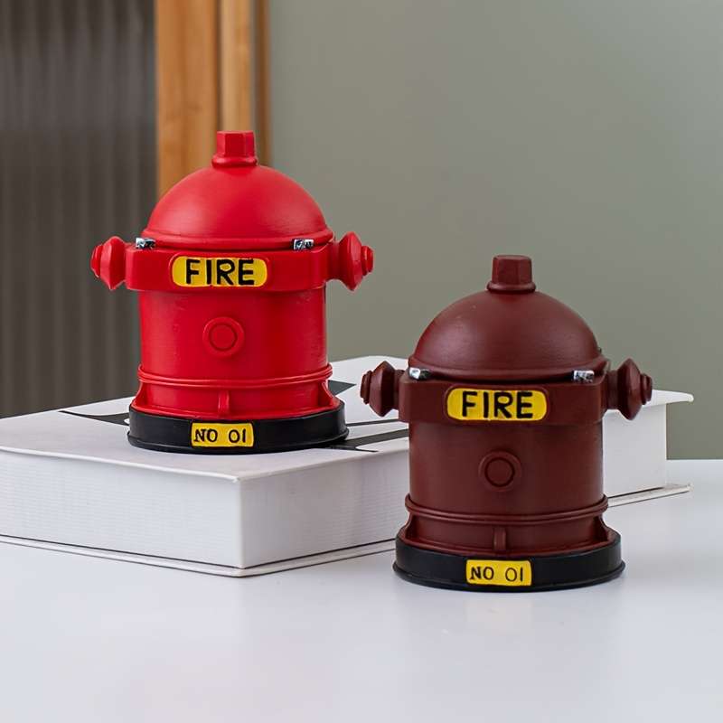 1pc Fire Hydrant Ashtray With Lid Vintage Industrial Style Ashtry Creative Personal Trend Ho