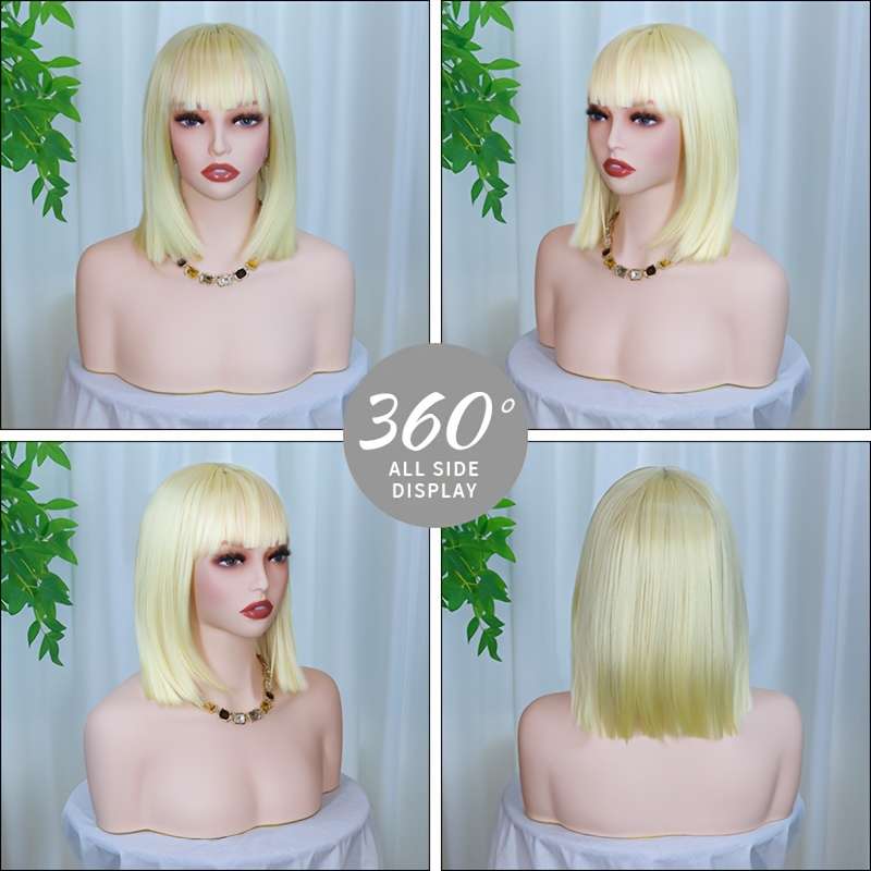 1Pc Black 30.48cm Fashion Design Wig