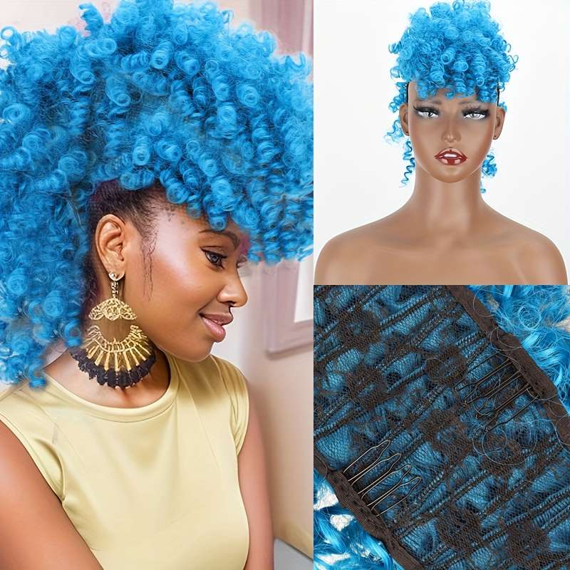 1Pc Orange 40.64cm Fashion Design Wig