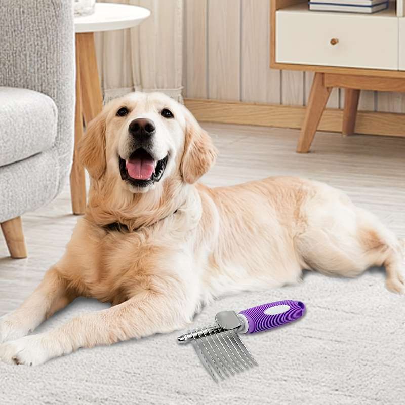 1pc Purple Size Medium Pet Comb