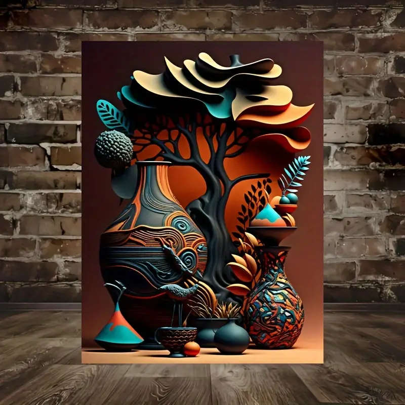 1pc African Art Abstract Canvas Poster Modern Home Wall Art Decor Waterproof Print Ideal Gift for Li