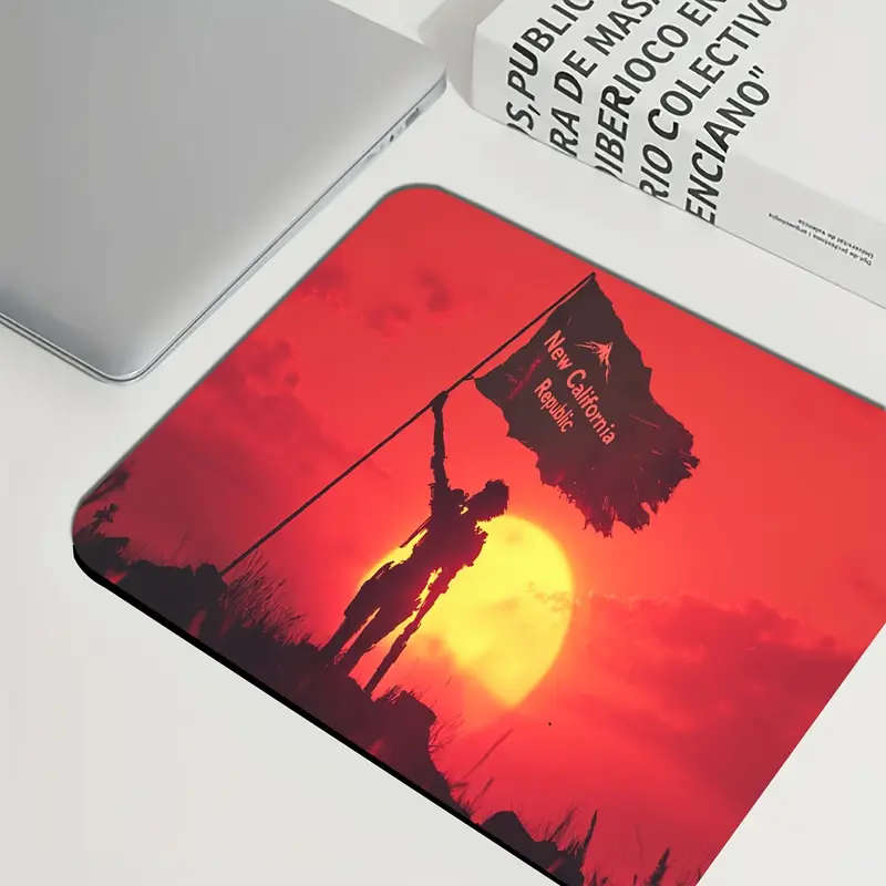 1pc 21x26cm Durable Gaming Mouse Pad with New California Republic Flag Design