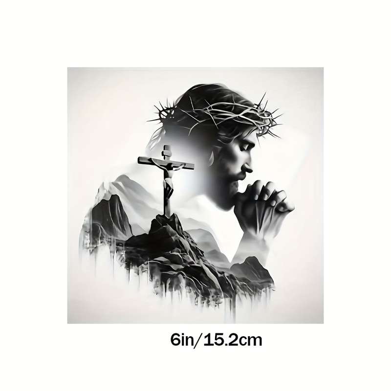 1pc 15.24cm Jesus Christian Themed Stickers