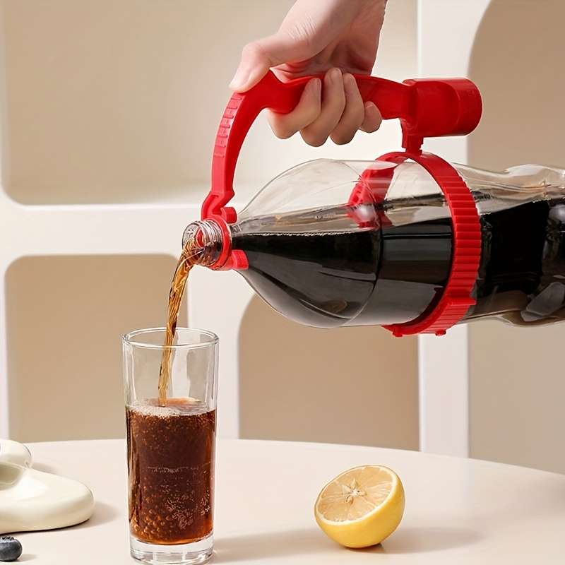 1pc Adjustable Drink Pouring Cup Handle with Built-In Bottle Opener Ergonomic Grip for Easy Pouri