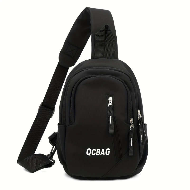 1pc Lightweight Business Small Sling Bag Casual Letter Graphic Chest Bag Crossbody Bag For Commute