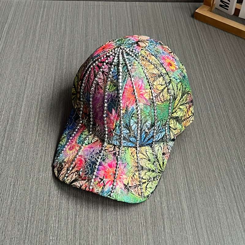 1pc New Fashionable Women's Baseball Cap with Details for Travel Four Seasons Sun Protection and S
