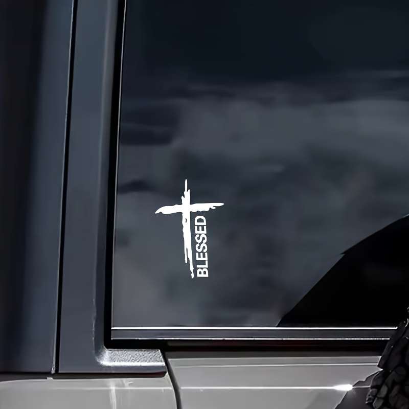 1pc Black Jesus Christian Themed Stickers