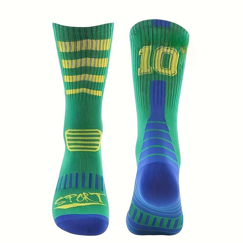 1 Pair White Luokou Blue Sock Bottom One Size Socks