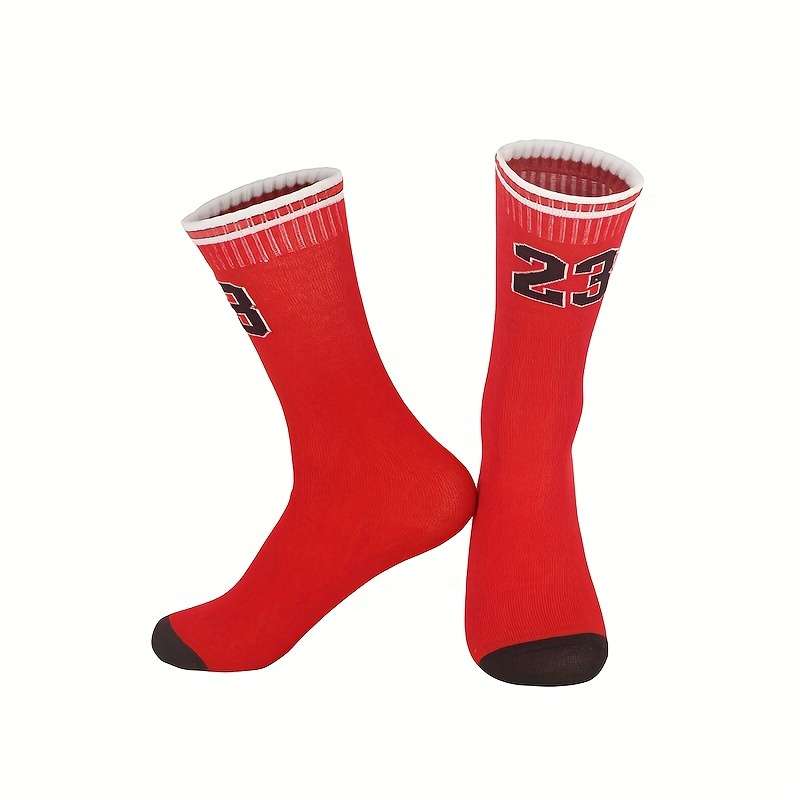 1 Pair Red  Socks