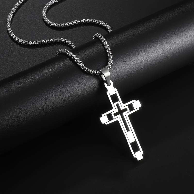 1 Piece Black Jesus Theme Pendant