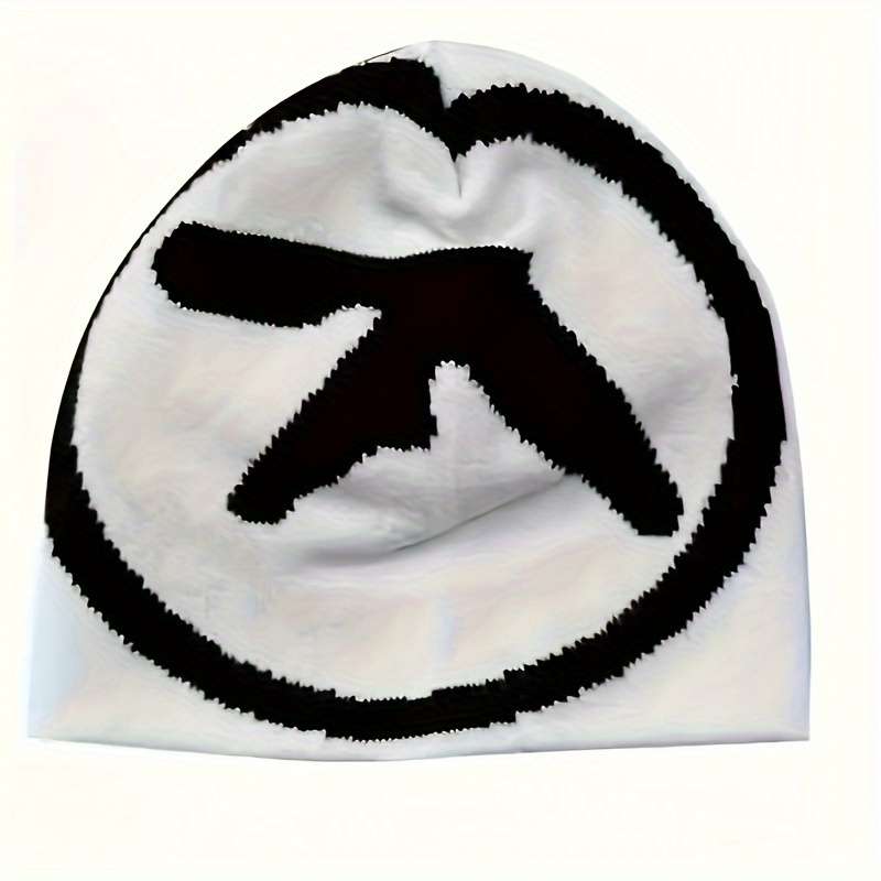 1pc Y2K Hip-Hop Style Knit Beanie Hat C Acrylic Stretchable Skull Cap Street Fashion Jacquard Desi