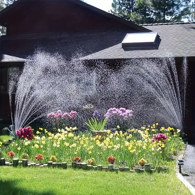 1Pc 360 Degree Automatic Multi Nozzle Sprinkler