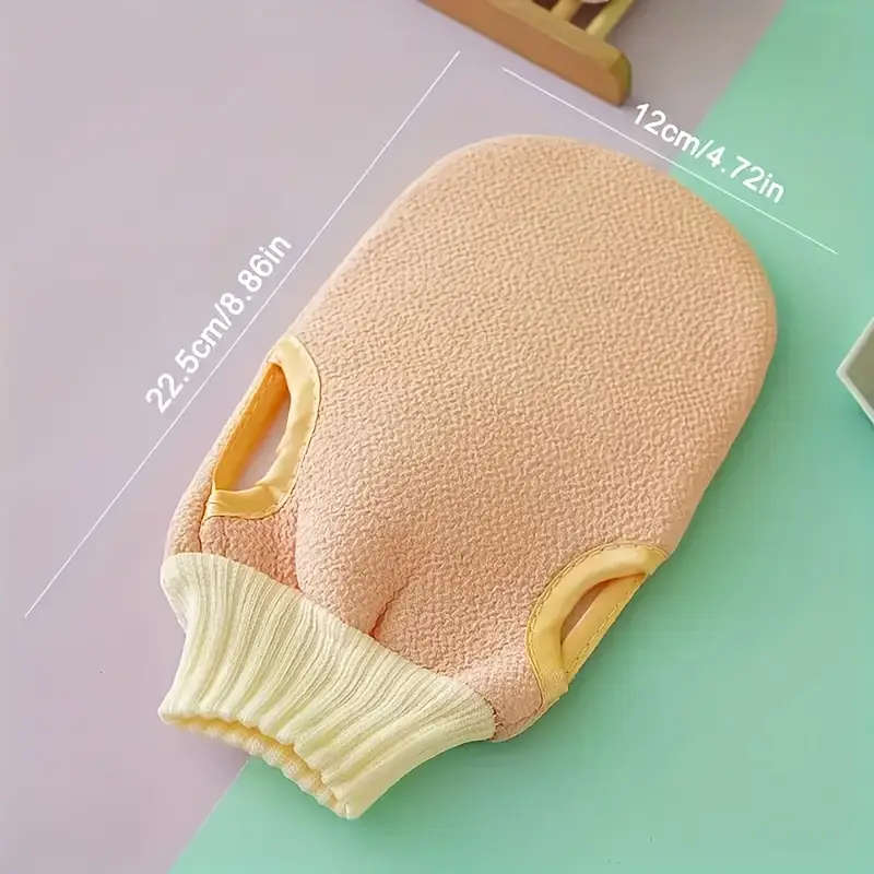 1pc Exfoliating Bath Gloves for Smooth Skin 100% Polyester Shower Scrub Gloves Remove Dead Skin Cell