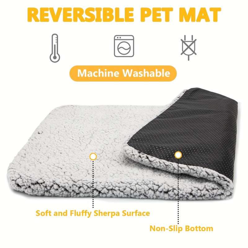 1PC Pet Mat Grey Size S  39.88x50.8 cm