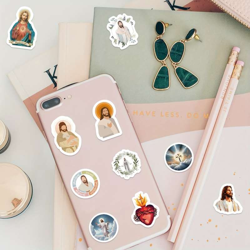 500pcs Jesus Christian Themed Stickers