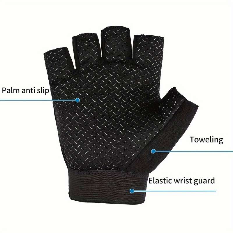 1 Pair Black Size XL Outdoor Sports Gloves