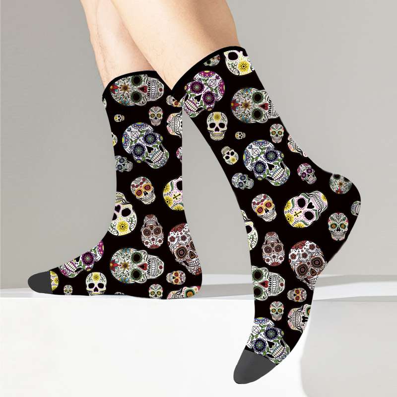 1 Pair Black One Size Socks